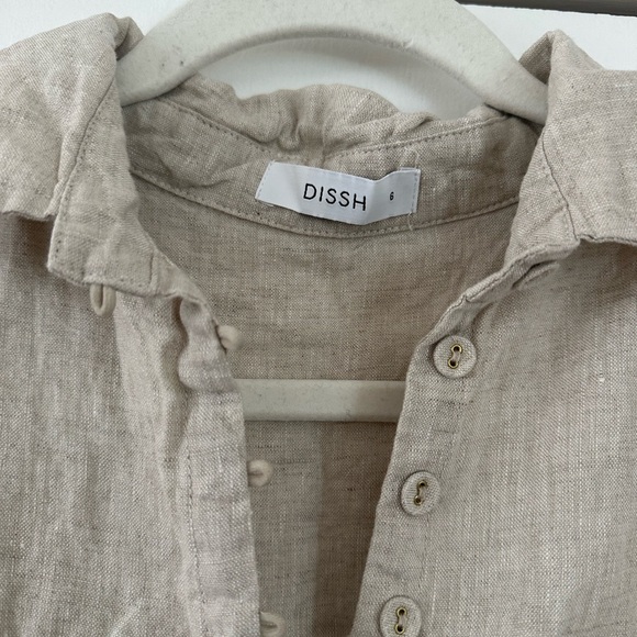 dissh felix natural linen pocket shirt - Picture 4 of 5